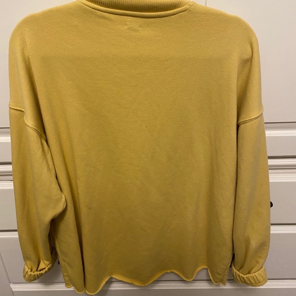 Aerie Yellow Oversized Half Zip - Picture 2 of 2